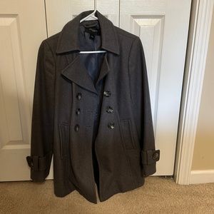 Ann Taylor Gray Peacoat – Women’s Size Small – Classic & Stylish